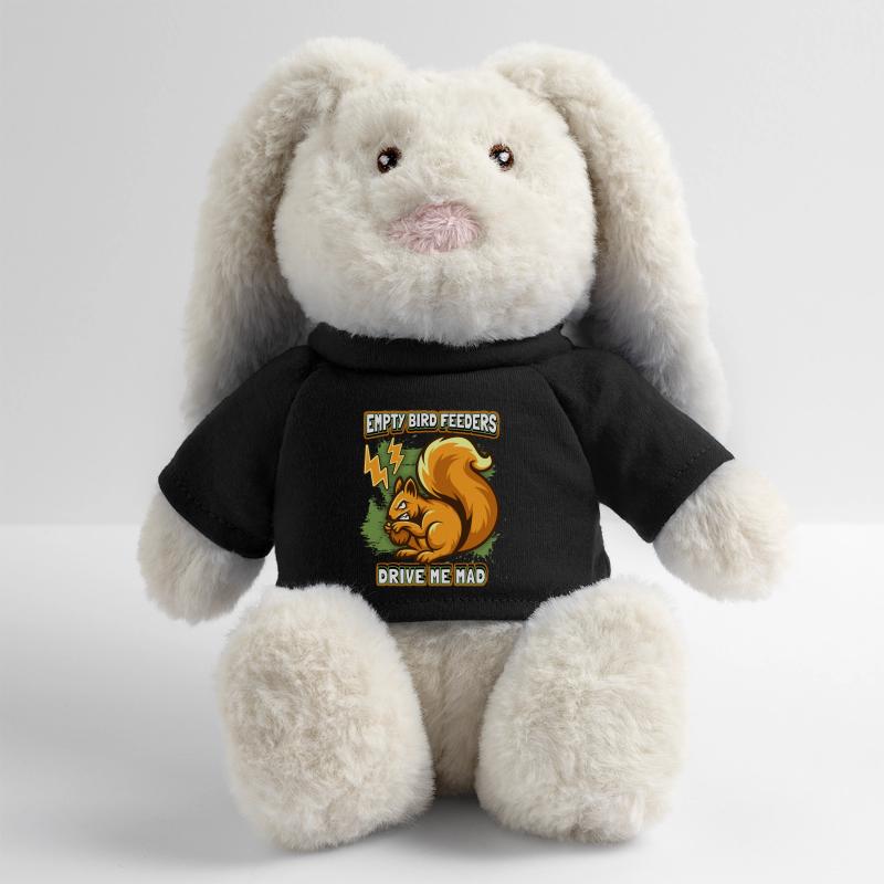 Lustiger Eichhörnchen-Spruch im Comic-Stil MiniFeet® RecycelHase® Creme