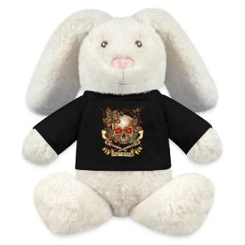 Mothman, Mothman, Skull, Skull Pistols - MiniFeet® RecycelHase® Bunny Cream - black - Front