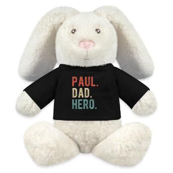 Paul Dad Hero - MiniFeet® RecycelHase® Bunny Cream - black - Front
