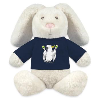 Parrot Musician Rattle Music - MiniFeet® RecycelHase® Bunny Cream - french navy - Front
