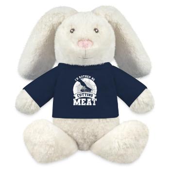 Ich würde lieber Fleisch schneiden - MiniFeet® RecycelHase® Creme - French Navy - Vorne