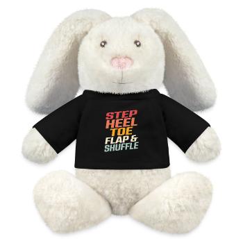 Step, Heel, Toe, Flap & Shuffle Tap Dancer Tap Dan - MiniFeet® RecycelHase® Creme - Schwarz - Vorne