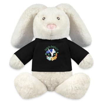 Irish Dance Lustig St. Patricks Day Tanzen Irland - MiniFeet® RecycelHase® Creme - Schwarz - Vorne