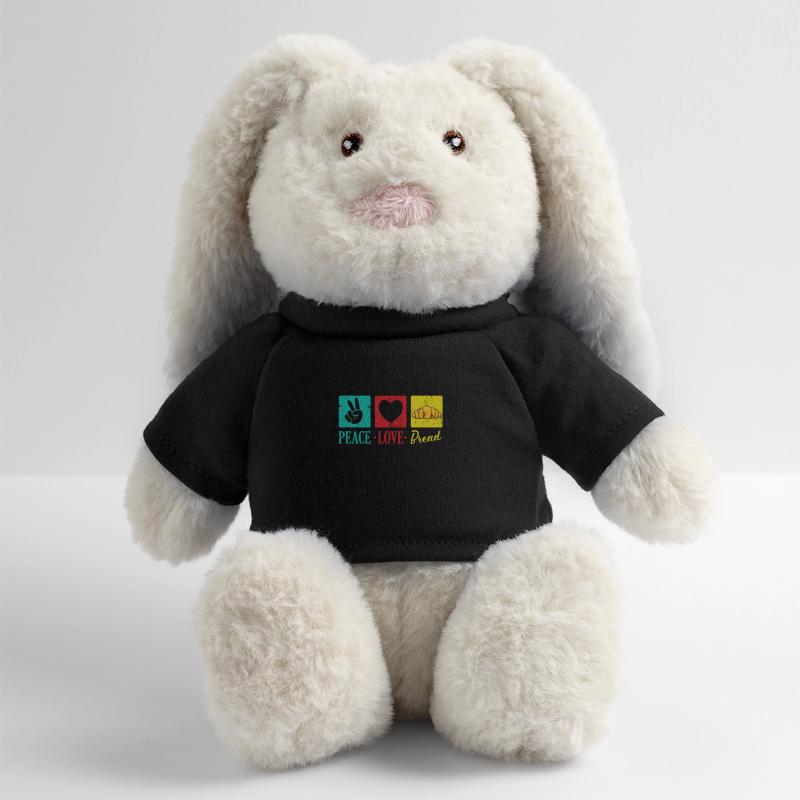 Peace Love Bread Baker MiniFeet® RecycelHase® Bunny Cream