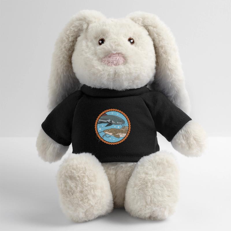 Catfish Fish Catfish Angler Catfish Gift MiniFeet® RecycelHase® Bunny Cream