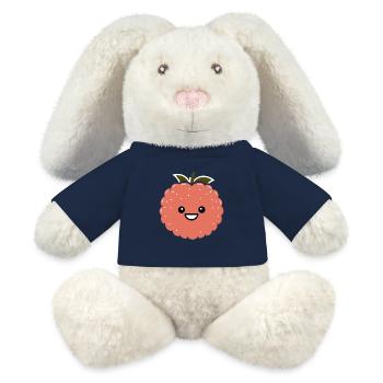 Fruchthumor kleine Litschi - MiniFeet® RecycelHase® Creme - French Navy - Vorne