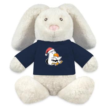 Nordsee Möwe Weihnachten - MiniFeet® RecycelHase® Creme - French Navy - Vorne