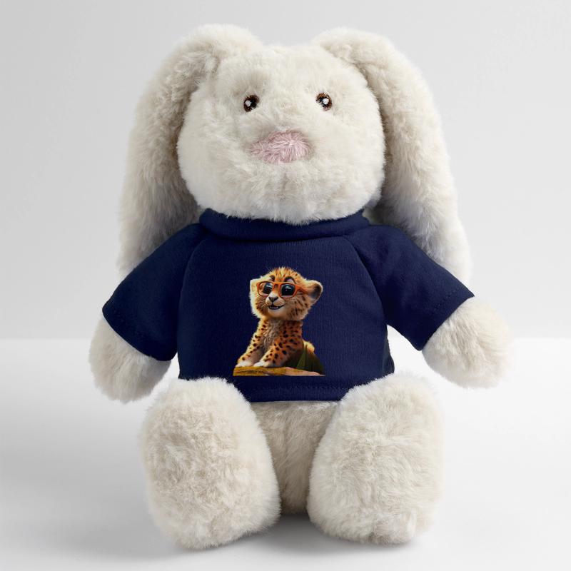 Lunettes de soleil guépard Chats guépard Mignon guépard Lapin en peluche recyclé MiniFeet® Crème
