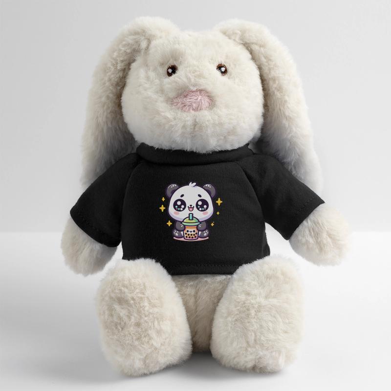 Panda Bubble Tea Boba Kawaii MiniFeet® RecycelHase® Creme