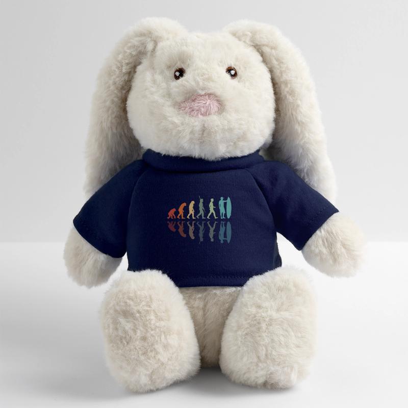 Évolution du surf Lapin en peluche recyclé MiniFeet® Crème