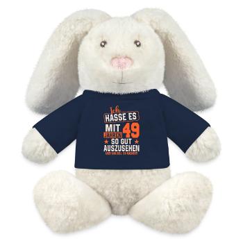Lebendige Legende mit 49 Jahren - MiniFeet® RecycelHase® Creme - French Navy - Vorne