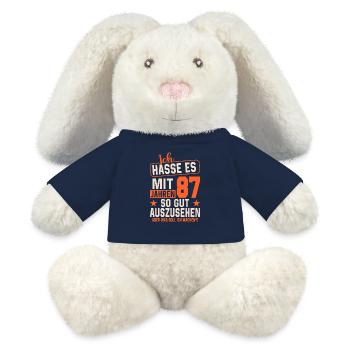 Legendenjahr 87 - MiniFeet® RecycelHase® Creme - French Navy - Vorne