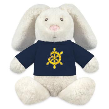 Steuerrad Kapitän Käse - MiniFeet® RecycelHase® Creme - French Navy - Vorne