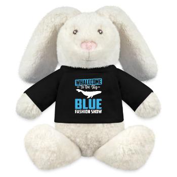 Whalecome to the big blue fashion show - MiniFeet® RecycelHase® Bunny Cream - black - Front