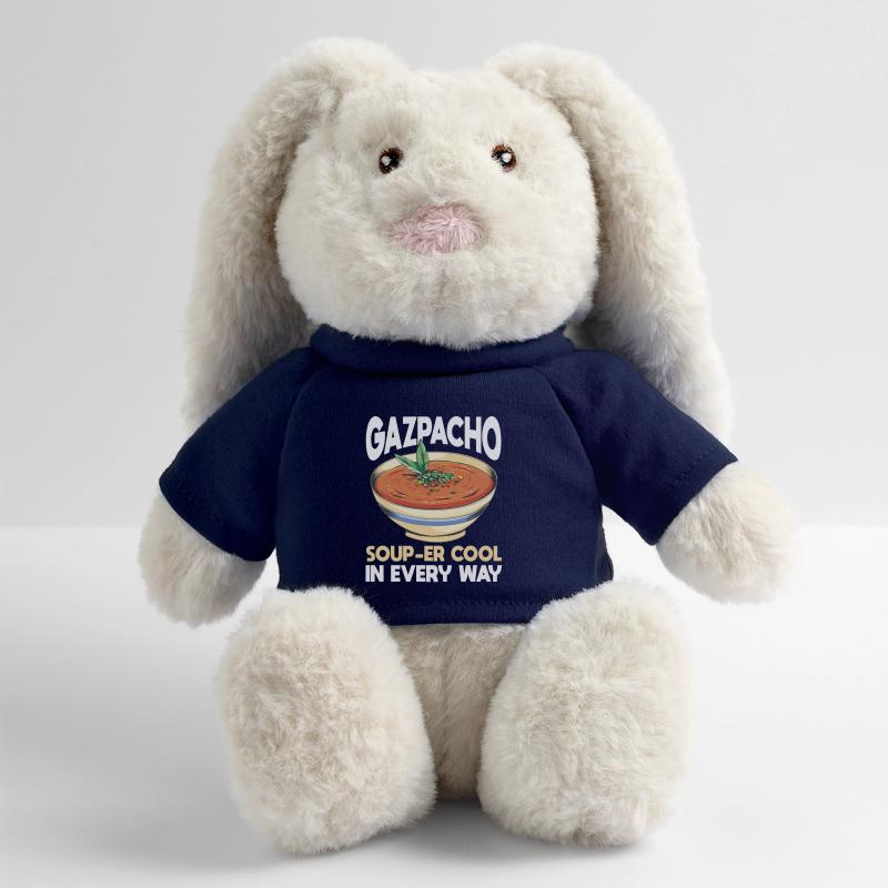 Gaspacho Lapin en peluche recyclé MiniFeet® Crème