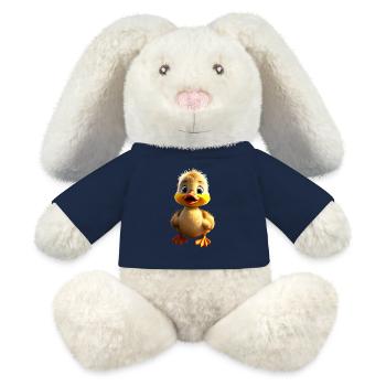 Canard Mignon Bébé Canard Poussin Canetons Canetons - Lapin en peluche recyclé MiniFeet® Crème - bleu marine - Devant