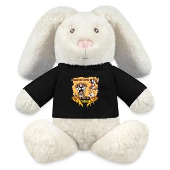 BARK ATTACK - MiniFeet® RecycelHase® Bunny Cream - black - Front