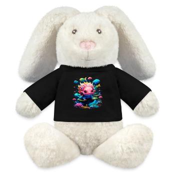 Axolotl - MiniFeet® RecycelHase® Creme - Schwarz - Vorne