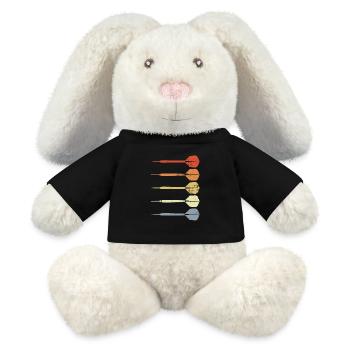 Vintage Dart Sketch - MiniFeet® RecycelHase® Bunny Cream - black - Front