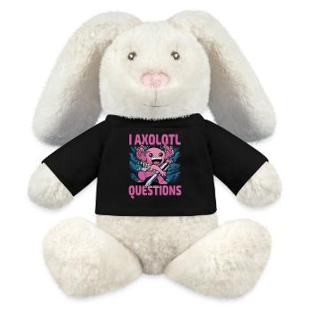 I axolotl Fragen - MiniFeet® RecycelHase® Creme - Schwarz - Vorne