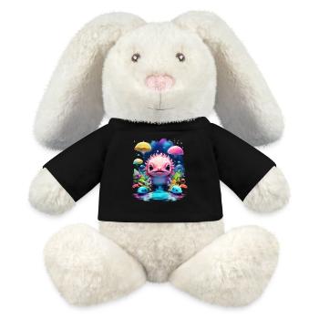 Axolotl - MiniFeet® RecycelHase® Creme - Schwarz - Vorne