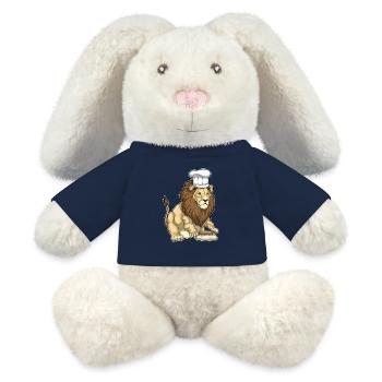 Pâtisserie Lion Baker Rouleau à pâtisserie - Lapin en peluche recyclé MiniFeet® Crème - bleu marine - Devant