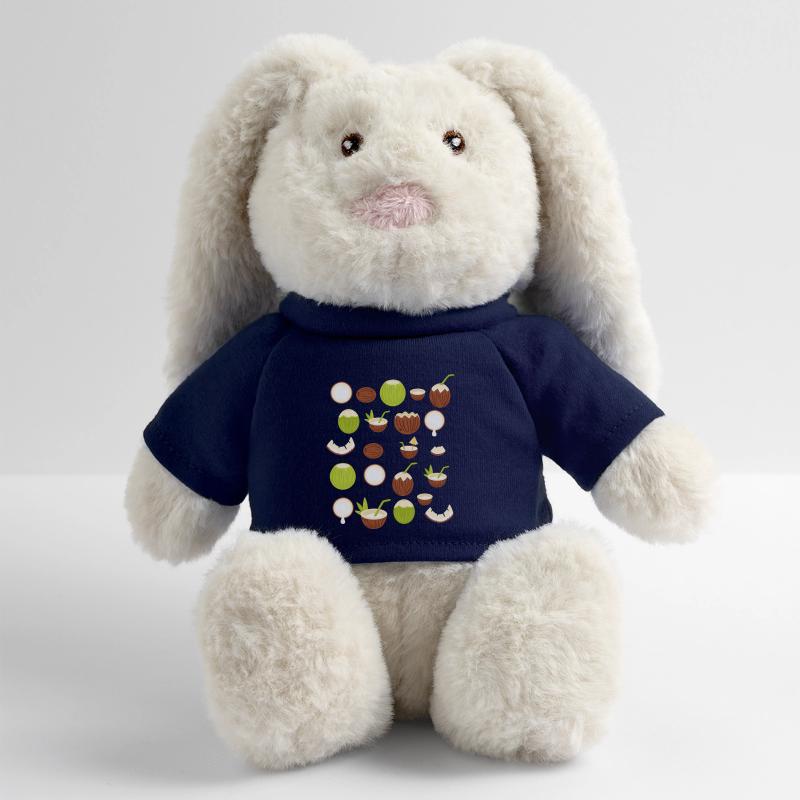Design rétro de noix de Lapin en peluche recyclé MiniFeet® Crème