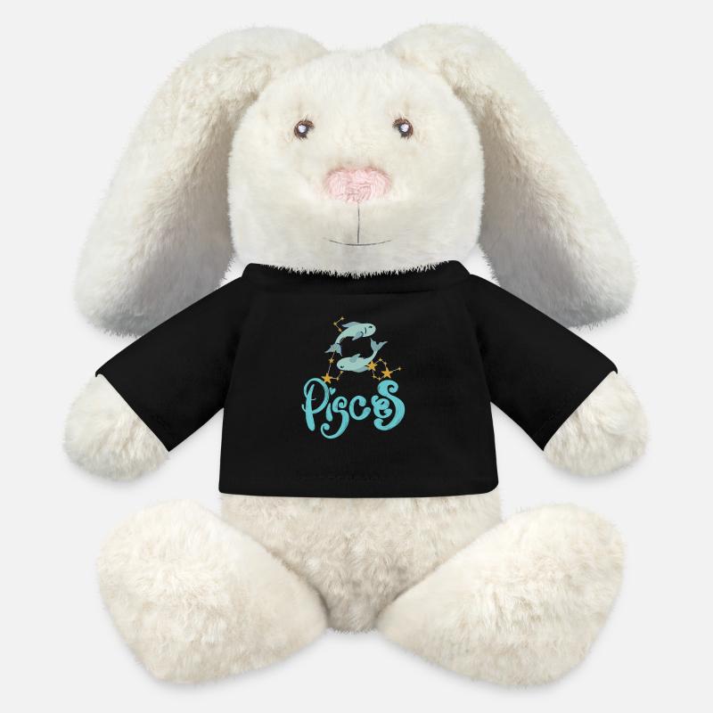 Pisces - MiniFeet® RecycelHase® Bunny Cream - black