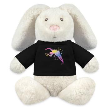Diving, Synchronized Diving, Artistic Jumping - MiniFeet® RecycelHase® Bunny Cream - black - Front