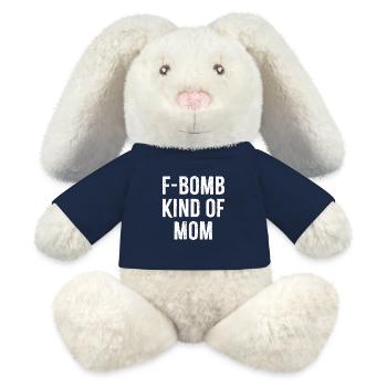 F-Bombe Art von Mama - MiniFeet® RecycelHase® Creme - French Navy - Vorne