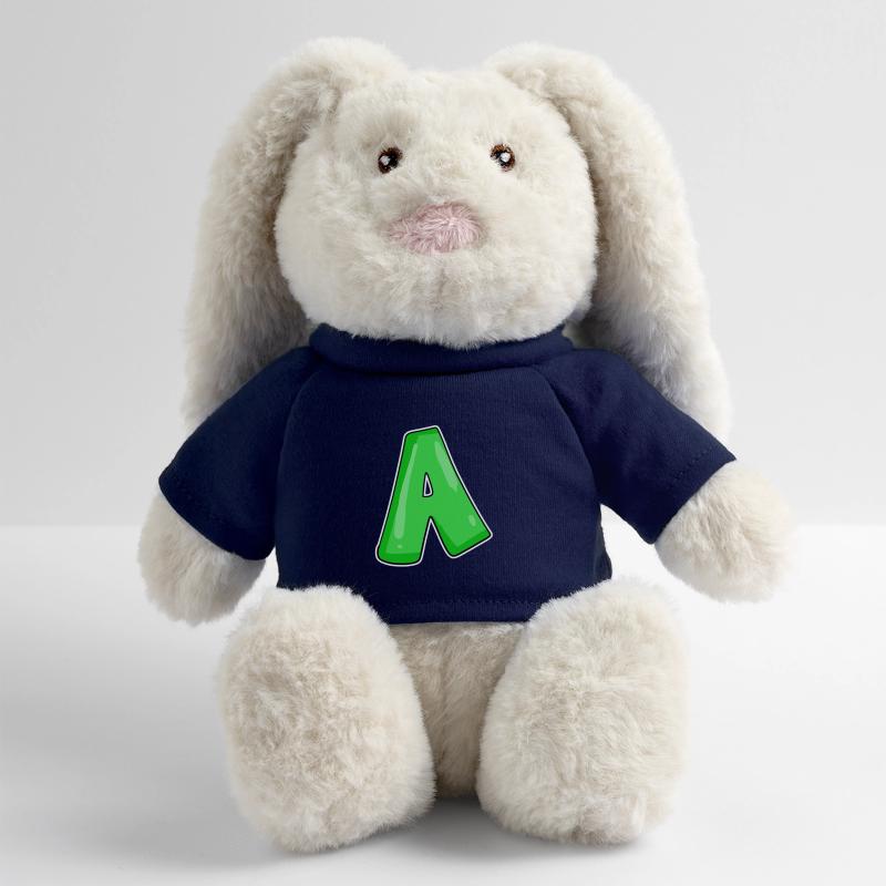 point A Point initial Lapin en peluche recyclé MiniFeet® Crème