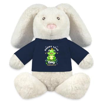 Hoppy leap day frog - MiniFeet® RecycelHase® Bunny Cream - french navy - Front