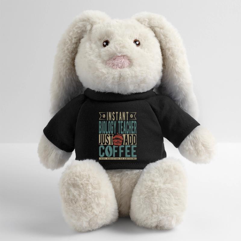 Professeur de biologie instantanée Il suffit d’ajouter du café Lapin en peluche recyclé MiniFeet® Crème