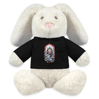 Seeungeheuer Ästhetik Yokai Japanischer Dämon - MiniFeet® RecycelHase® Creme - Schwarz - Vorne