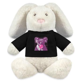 Koala mit Sonnenbrille Bubblegum für einen - MiniFeet® RecycelHase® Creme - Schwarz - Vorne
