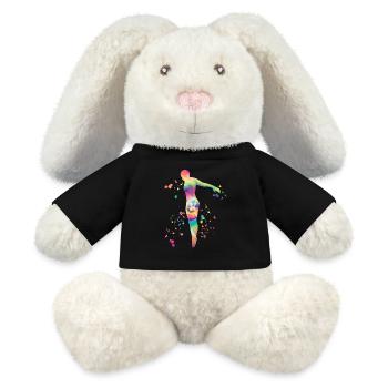 Diving, Synchronized Diving, Artistic Jumping - MiniFeet® RecycelHase® Bunny Cream - black - Front