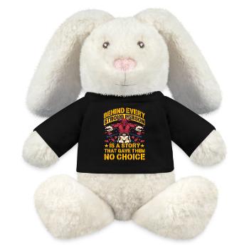 Boxzitat Stolzer Spruch - MiniFeet® RecycelHase® Creme - Schwarz - Vorne