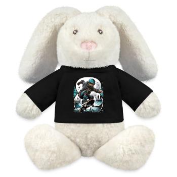 Skateboard Skater Design pour les garçons de 8 ans - Lapin en peluche recyclé MiniFeet® Crème - noir - Devant