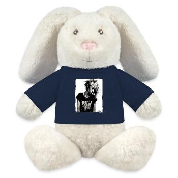 Punk Mädchen - MiniFeet® RecycelHase® Creme - French Navy - Vorne