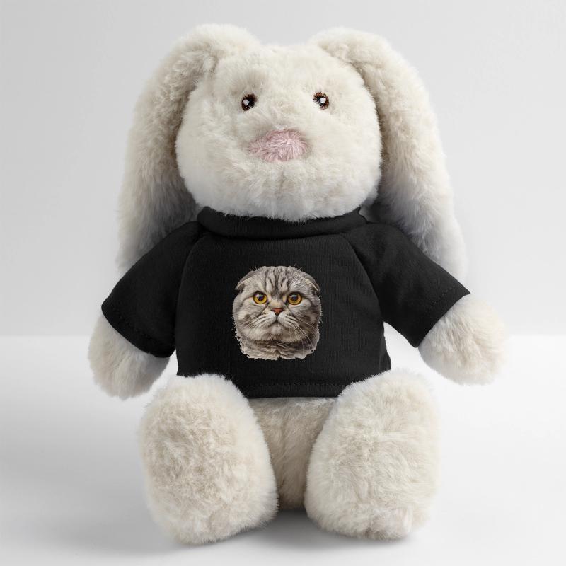Scottish Fold Kitten Scottish Fold chat Lapin en peluche recyclé MiniFeet® Crème