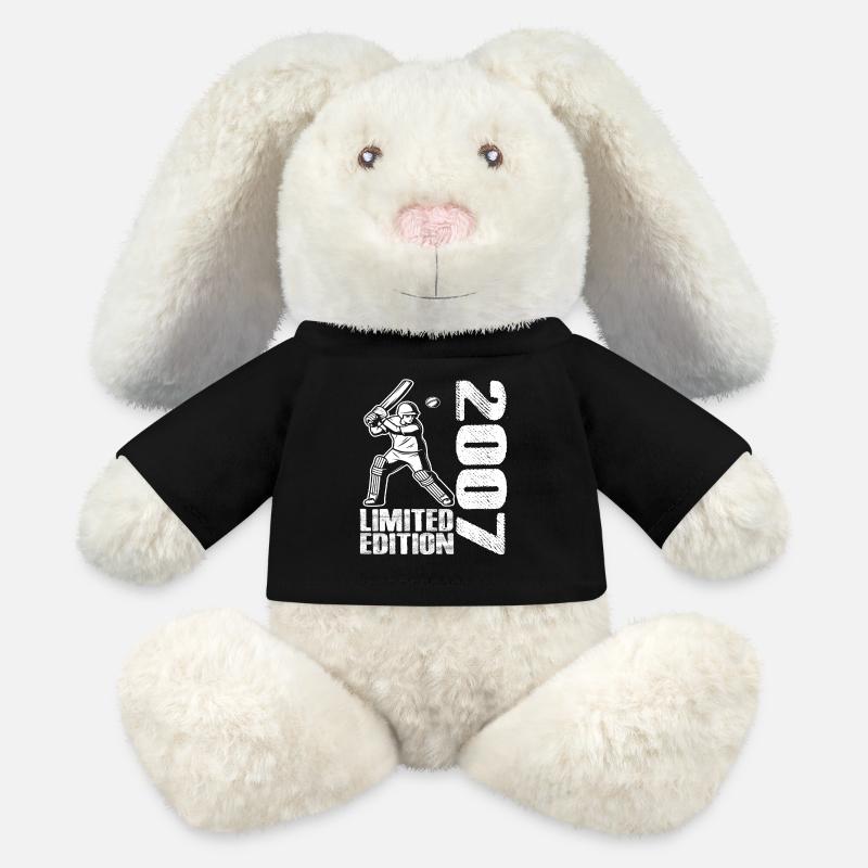 Édition limitée 2007 Édition limitée Cricket - Lapin en peluche recyclé MiniFeet® Crème - noir