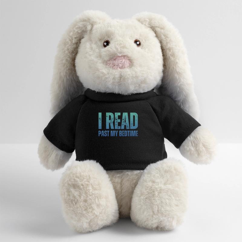 Library Book Lover Reading Bookworm MiniFeet® RecycelHase® Bunny Cream