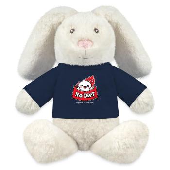 Sag Nein zur Diät: Spaßiges Essen - MiniFeet® RecycelHase® Creme - French Navy - Vorne
