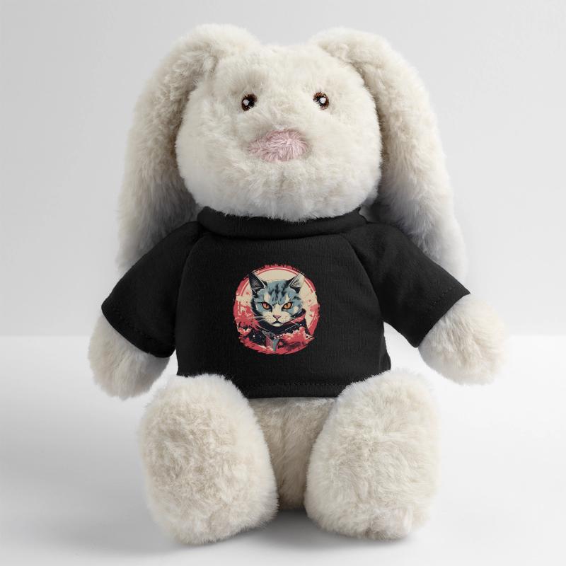 Style d’anime de chat Lapin en peluche recyclé MiniFeet® Crème