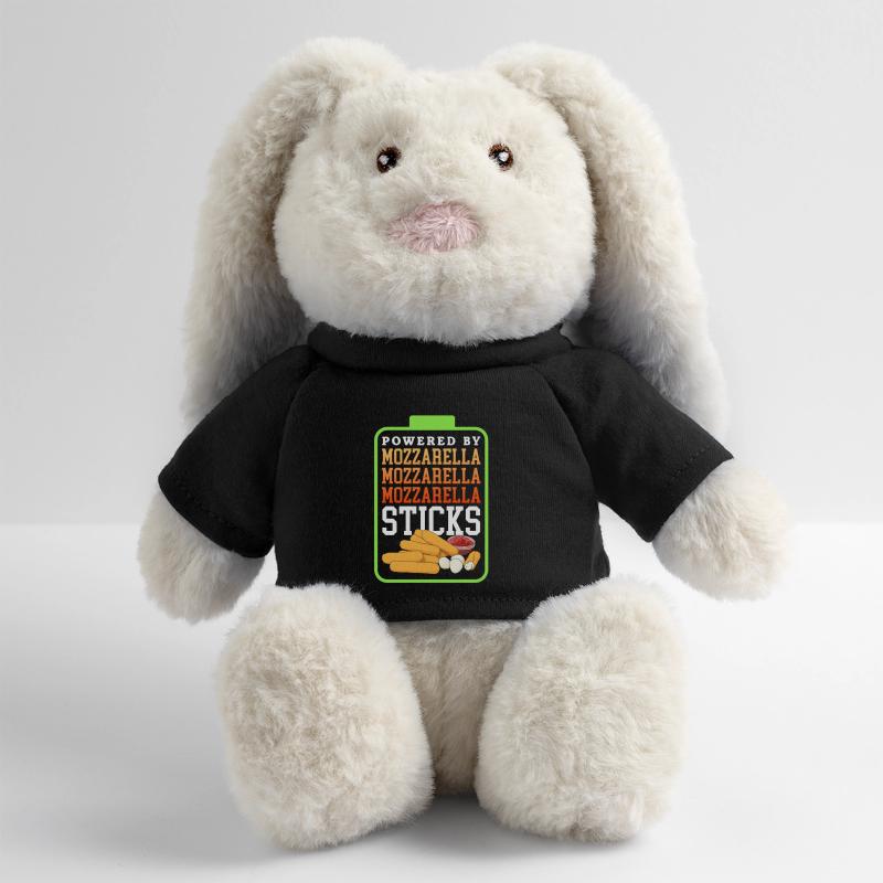 Bâtonnets de mozzarella Cheese Lover cadeau Lapin en peluche recyclé MiniFeet® Crème