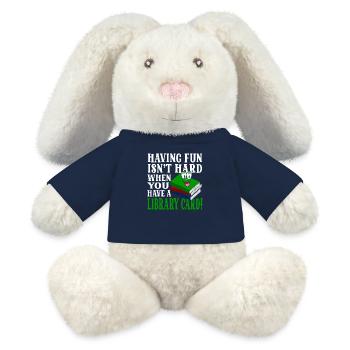 Spaß Ist Nicht Schwer Mit Einer Bibliothekskarte - MiniFeet® RecycelHase® Creme - French Navy - Vorne