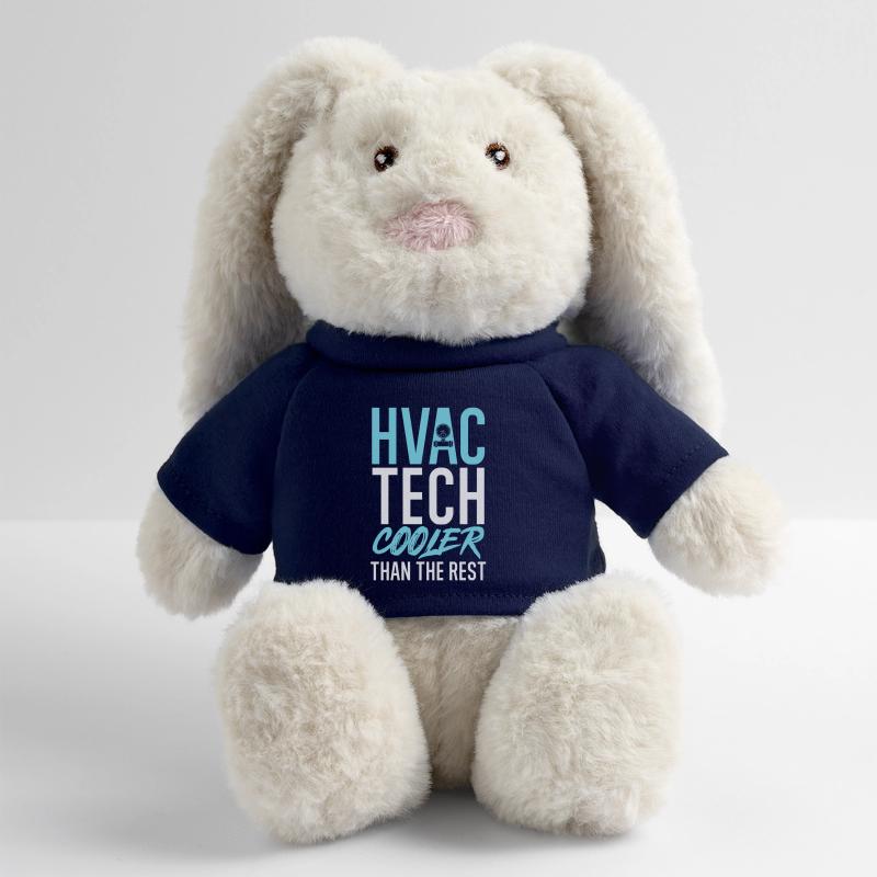 Chauffage, Climatisation, Ventilation, Technicien Lapin en peluche recyclé MiniFeet® Crème