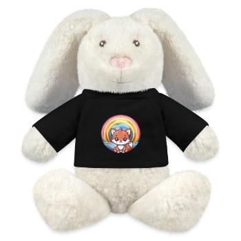 Fuchs Füchse Kinder Kind - MiniFeet® RecycelHase® Creme - Schwarz - Vorne