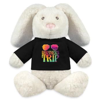 Sibling Brothers Journey - MiniFeet® RecycelHase® Bunny Cream - black - Front