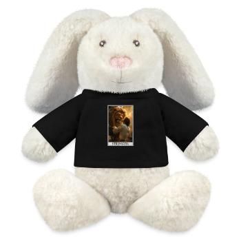 Tarotkarten Tarotkarte Strength Kraft - MiniFeet® RecycelHase® Creme - Schwarz - Vorne